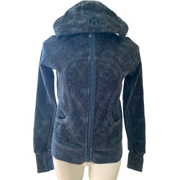 Lululemon Scuba Floral Jacket Size 8 Medium Multi Color 8* - Picture 1 of 6